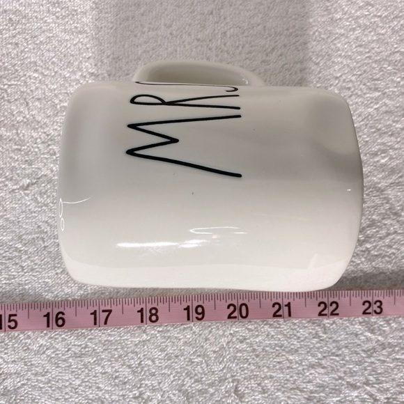 Raw Dunn Cream Oversized Asymmetrical Mrs. Mug Coffee Cup - Picture 3 of 8